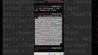show user in kali linux