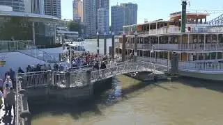 Kookaburra Queen paddlewheeler at Eagle Street Pier
