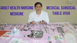 ADULT HEALTH NURSING - TABLE VIVA - MEDICINE - (B.SC. - II), MEDICAL SURGICAL NURSING (GNM-II)