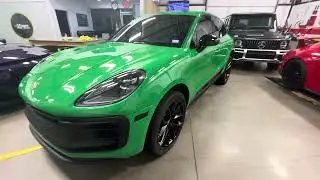 Macan GTS in Lizard Green full vehicle Clear Bra
