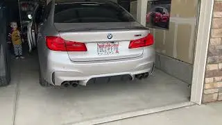 F90 M5 cold start X pipe resonator delete