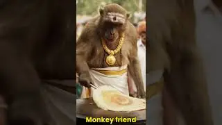 Monkey Cooking Podi Dosa at South Indian Street Food Stall | Must Watch Food Vlog