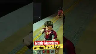 Manic Munchies at the Train Eater -Roblox #roblox #traineater