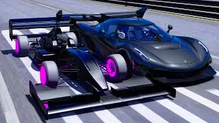 10 Million HP Formula Jet Engine vs Koenigsegg Jesko Black Devil at Special Stage Route X