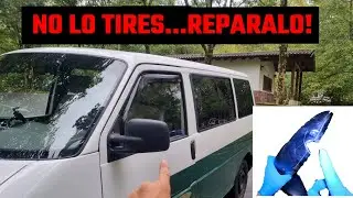 Como Reparar RETROVISOR ROTO. LE FALTA UN CACHO!
