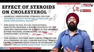 Effect of Anabolic Steroids on Cholesterol & Lipid Profile | Dr.Education