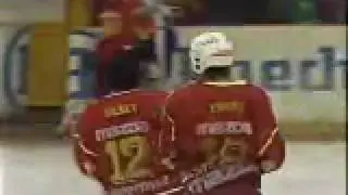 KAC - Villach bench clearing brawl hockey fight