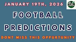 Todays football predictions and correct score | January 18th, 2026 | Monday Football Matches