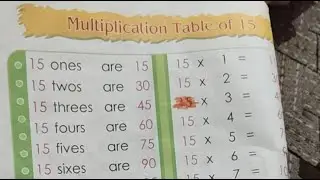 2to15 English tables ।। अग्रेंजी पहाडे 2 से 15तक