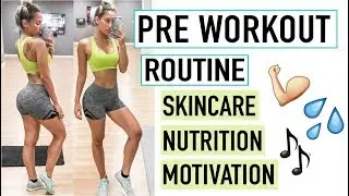 PRE WORKOUT & PRE GYM ROUTINE | Workout Essentials ✨