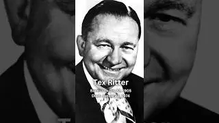Tex Ritter Was A Pioneer To American Country Music🕊️#texritter #country #fy #fyp