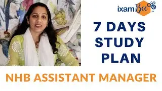 NHB Assistant Manager  2020 Exam - 7 days study plan