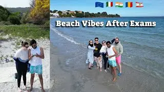 Final Exam Done ✅ Beach Party with My European Friends 🌊 | Swimming, Dancing & Pure Vibes