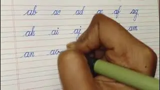 How to write join letters A to Z  in cursive || step by step || #handwriting #youtube