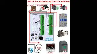 DELTA PLC ANALOG & DIGITAL WIRING #electrical #PLC #engineering #automation #electronics #analog