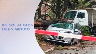 Fuerte temporal en Pinamar