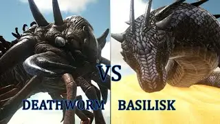 DEATHWORM VS BASILISK | ARK SURVIVAL EVOLVED | #PC Gamer | ARK S