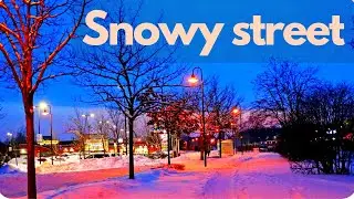 Snowy street Salzgitter Germany 2021 |Winter Night Photography #salzgitter #germany2021 #wintersnow