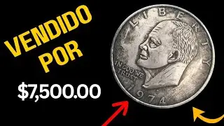 Moneda de d&oacute;lar Eisenhower s&uacute;per rara #monedasvaliosas #monedadeplata