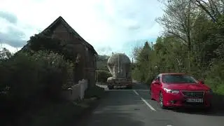 Driving From Hanbury To Droitwich On Hanbury Road, School Lane & Saltway, Worcestershire, England