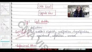 COST AUDITOR :PROFESSIONAL ETHICS | CMA FINAL CAPSULE REVISION SERIES | P-17 COST & MANAGEMENT AUDIT