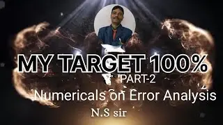 NUMERICALS ON ERROR ANALYSISI PART-2I UNITS AND MEASUREMENT I CBSEI IMTH I N S SIR
