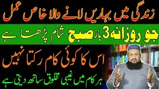 zindagi mein baharain lane wala wazifa | Dukh Beri Zindagi Ko Pursukoon Banane Ka Asan Tareen Amal