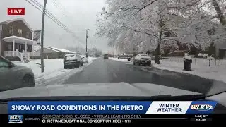 9 a.m. snow update | Roads clearing up some around Louisville, but still dicey
