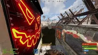RUST 2020-12-02 8 vs 16+  raid defense
