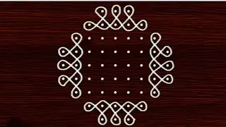 9×3×3 dots kolam #rangoli #muggulu #kolam #beginners 