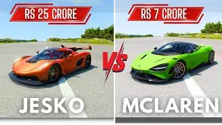 Koenigsegg Jesko vs Mclaren 765LT (EXPENSIVE) Cars Crash Test-BeamNG