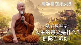 慧光尊者Ajahn jutipa&ntilde;&ntilde;o 清净自在系列8❊第五场开示：人生的意义是什么？佛陀告诉你！❊
