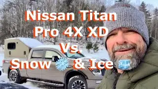 Nissan Titan Pro 4X XD 2024 года в условиях снега ❄️ и льда 🧊