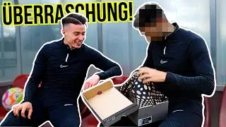 Ich überrasche Fußball Profi mit selbst designten Fußballschuhen!