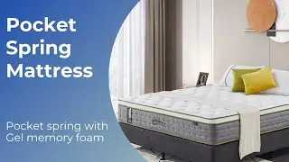 Gel Memory Foam Pocket Spring Mattress, Double Comfort | LEIZI Furniture