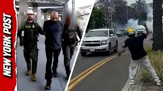 Brute on FBI&rsquo;s &lsquo;most wanted&rsquo; list for tossing cinderblocks during anti-ICE riots BUSTED