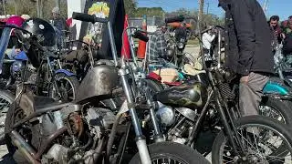 Harley Davidson Evolution Chopper at Willie&rsquo;s Tropical Tattoo Chopper Show at Daytona Bikeweek 2025