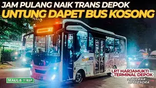 SENANGNYA Naik Trans Depok, Nunggu Dikit Eh Dapet Bus yang Kosong!