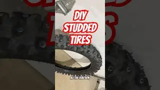Do you think these DIY studs are gonna work? 🤔 #dirtbike #studdedtires #shorts