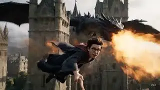 Harry Potter: Dragon Battle in the Triwizard Tournament | AI Scene