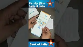 Boi Bank ATM Card Unboxing | Bank Of India | #shortvideo #boi #bankofindia