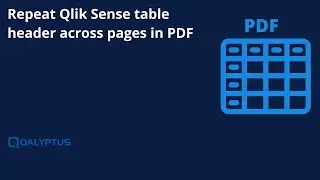 Repeat Qlik Sense table header across pages in PDF