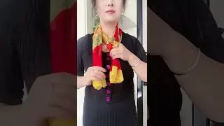 Easy Silk Scarf Tie Methods | How to tie a scarf #scarfwearing