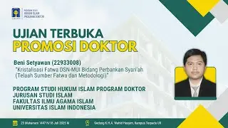 Ujian Terbuka-Beni Setyawan