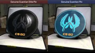 Guardian Elite Pin Comaprison Side By Side CS GO