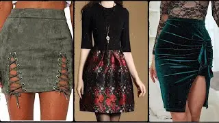 Ladies velvet Mini Skirt fashion for year 2023