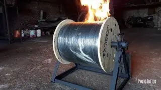 Suporte simples para desenrolar Cabos