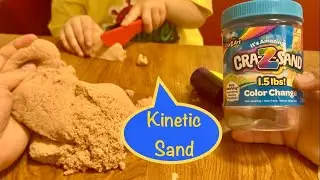 Squishy Plays with Cra-Z-Sand Kinetic Sand