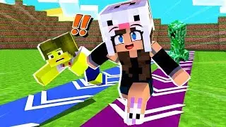 Minecraft, mas só pode andar em linha reta!