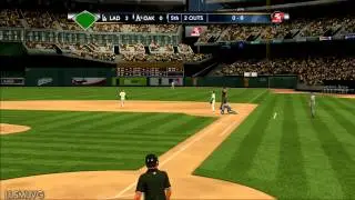 MLB 2K13 gameplay LAD vs OAK